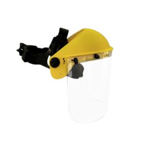 Protector Facial de Policarbonato de 1 mm con Soporte con Arnés Cremallera y Cubierta Frontal