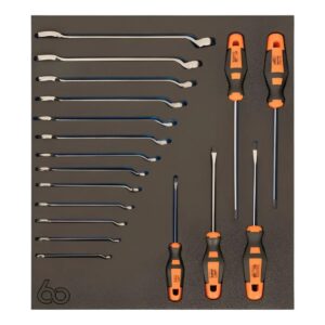 Set Foam3 Bahco Destornilladores Y Llaves Combinadas