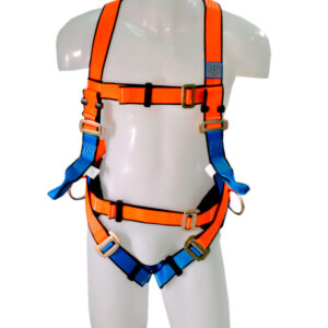 Arnes Cuerpo Com. 5 Anillos D, dorsal antic., 2 cintura 2 homb. T. front. en cinta. P.lumbar. P. acolch. Port herram