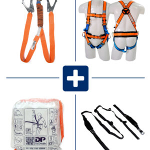 Kit Compuesto por Arnes DPA00002, Cola de Amarre DPA000104 Antitrauma y Bolso para Transporte