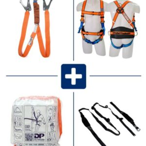 Kit Compuesto por Arnes DPA00003, Cola de Amarre DPA000104 Antitrauma y Bolso para Transporte
