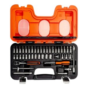 Juego De Puntas, Bocallaves Y Accesorios De 1/4 Pulg - 46 Piezas