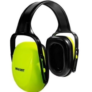 Protector Auditivo de Copa Tipo Vincha Amarillo Fluo 25,5dB