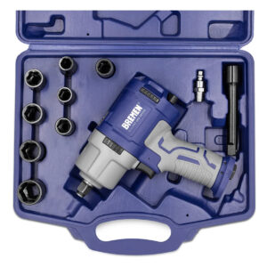 Llave de Impacto Neumatica Composite en Kit Encastre 1/2" Bremen - 11 piezas