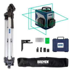 Nivel Laser de Linea 3 x 360° 3 Planos Luz Verde 7724 + Tripode 170 cm 7547 Bremen